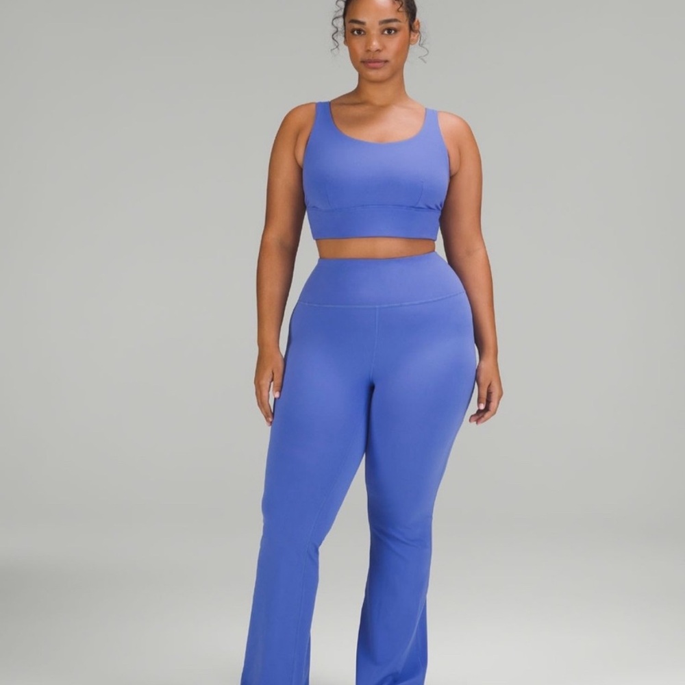 Lululemon Blue Flare Leggings, Size 4, 32” inseam